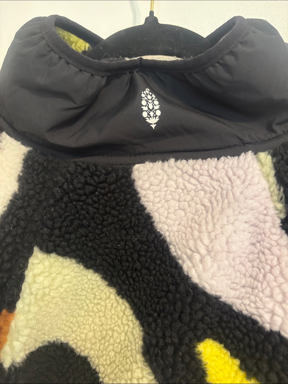 Free People Fleece Multicolor Sherpa Zip Jacket - Picture 6 of 8